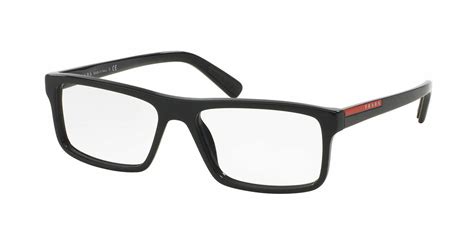 prada ps 04gvf black|Prada Linea Rossa PS 04GVF LIFESTYLE Eyeglasses .